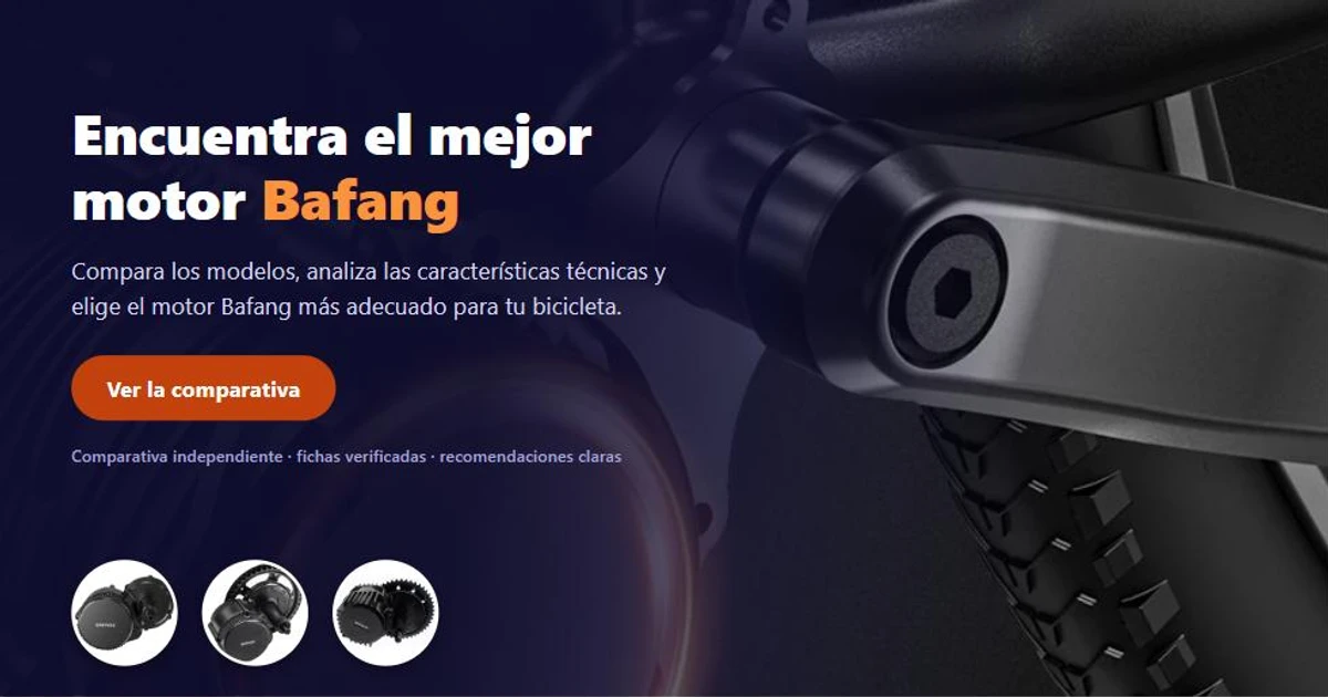 Comparativa de los motores centrales Bafang: encuentra el mejor modelo para tu bicicleta